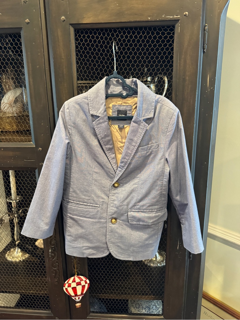 Baby Gap Boys' Light Blue Blazer Jacket - Chambray size 5